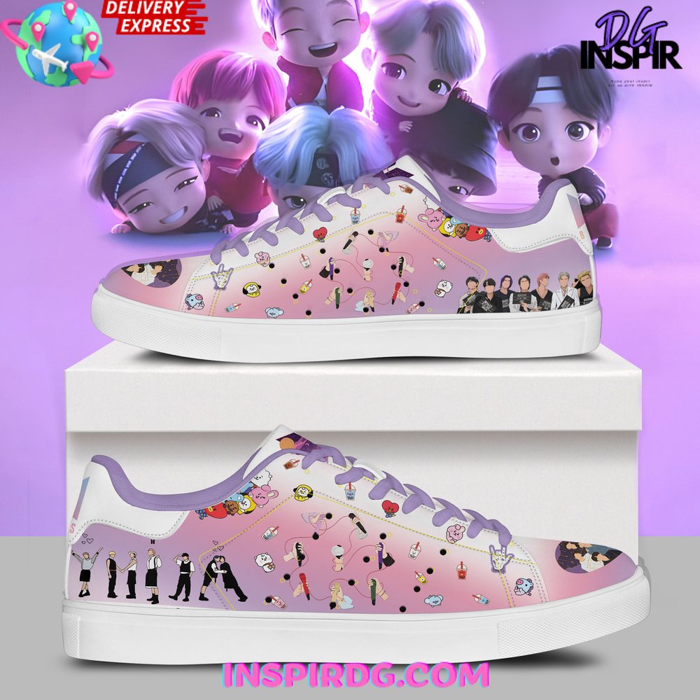 Ideafootwear BTS Skate Stan Shoes Sneakes For Men And Women 2