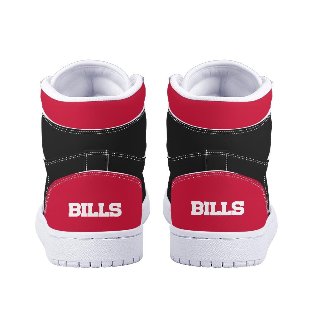 Ideafootwear Buffalo Bills AJ1 High Sneakers Shoes For Men And Women 8