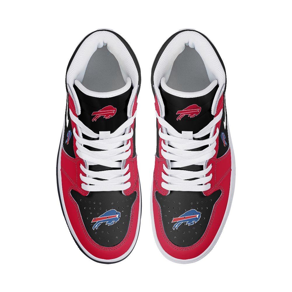 Ideafootwear Buffalo Bills AJ1 High Sneakers Shoes For Men And Women 8