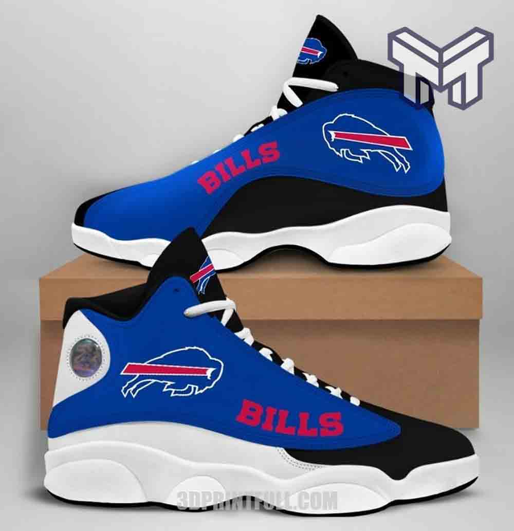 Ideafootwear Buffalo Bills AJ13 Sneakers Shoes For Men And Women 9