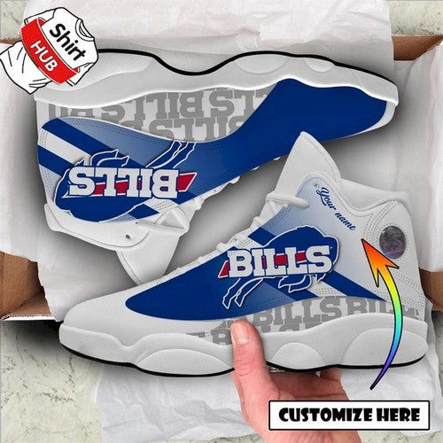 Ideafootwear Buffalo Bills AJ13 Sneakers Shoes For Men And Women 5
