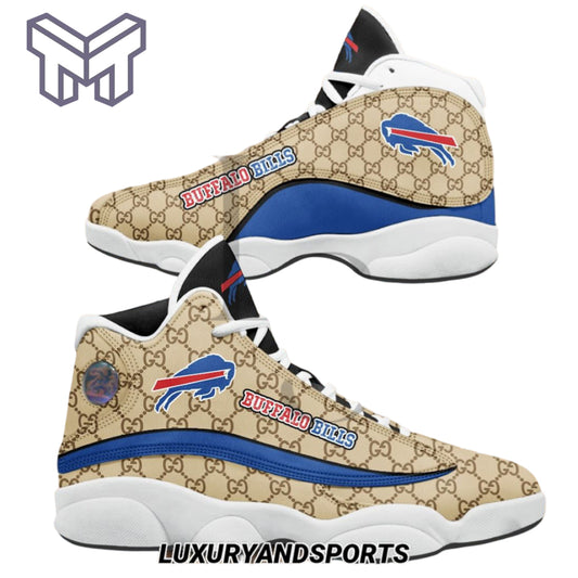 Ideafootwear Buffalo Bills AJ13 Sneakers Shoes For Men And Women 8