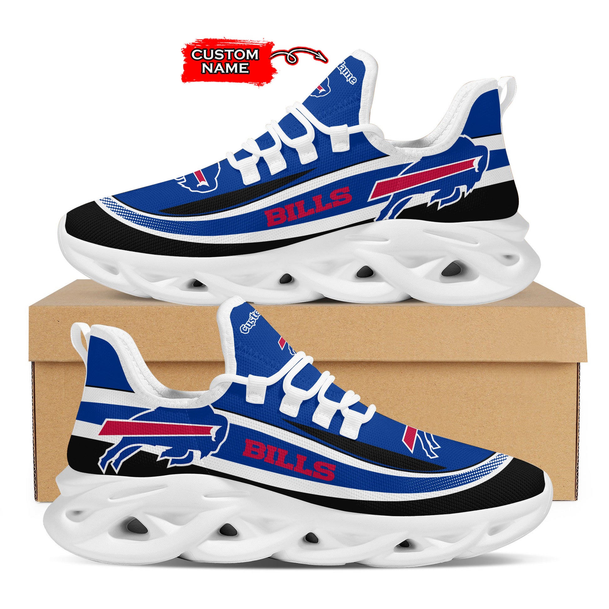Ideafootwear Buffalo Bills Max Soul Shoes Sneakers For Men And Women 106