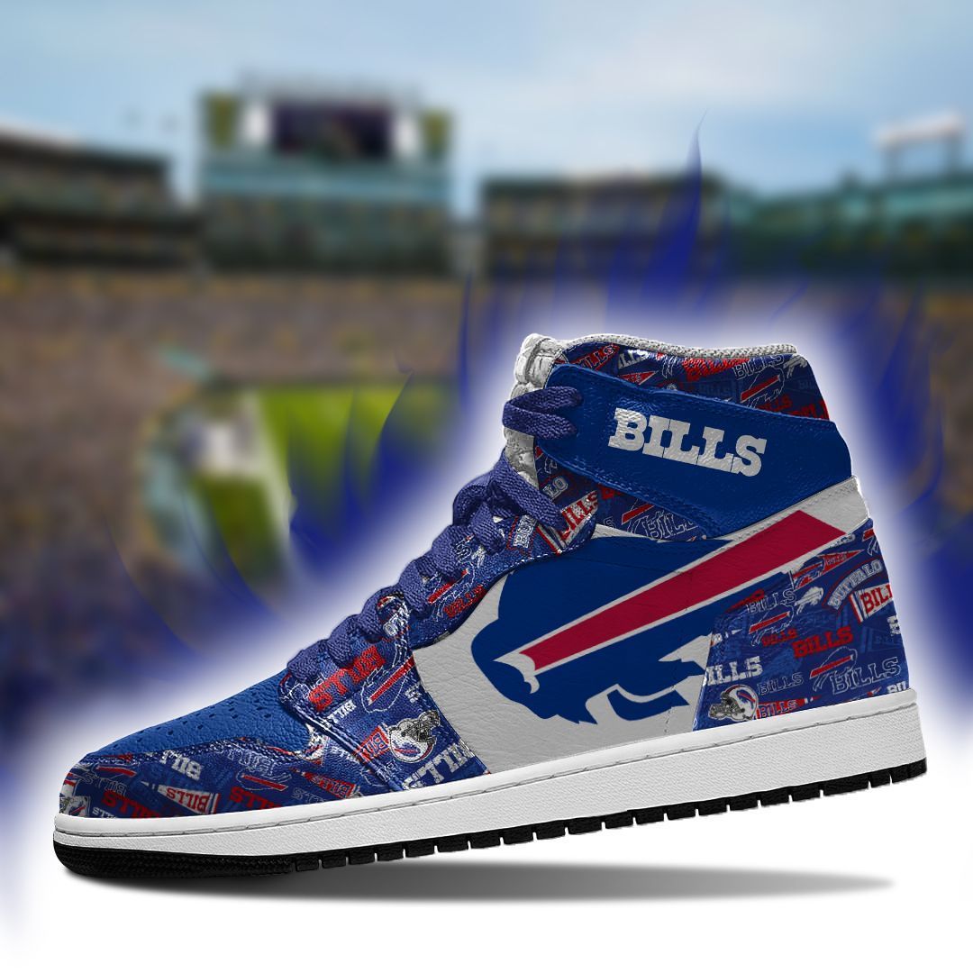 Ideafootwear Buffalo Bills NFL AJ1 High Sneakers Shoes For Men And Women 1