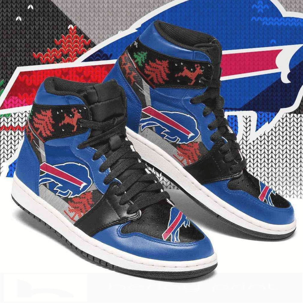 Ideafootwear Buffalo Bills NFL AJ1 High Sneakers Shoes For Men And Women 5