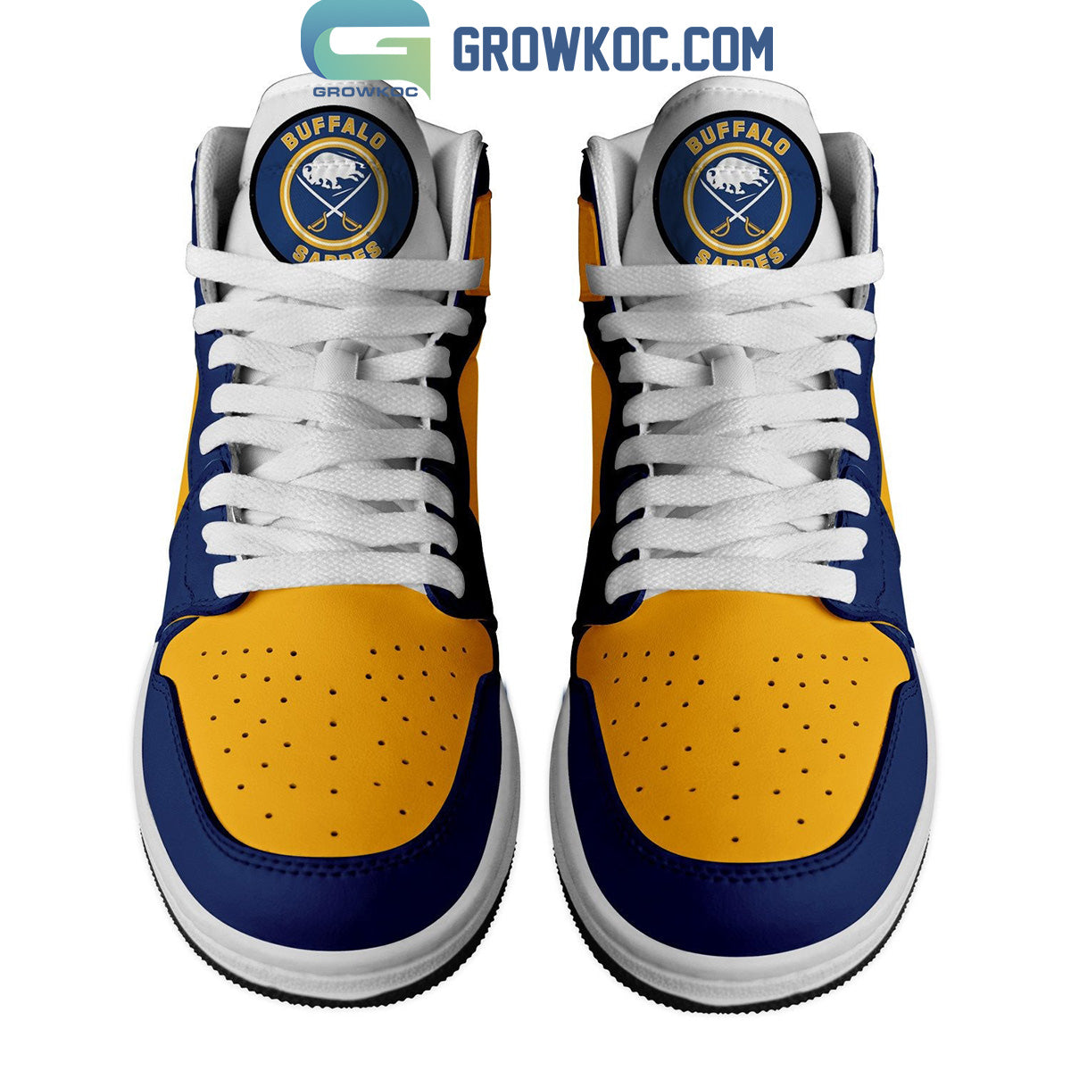 Ideafootwear Buffalo Sabres AJ1 High Sneakers Shoes For Men And Women 6