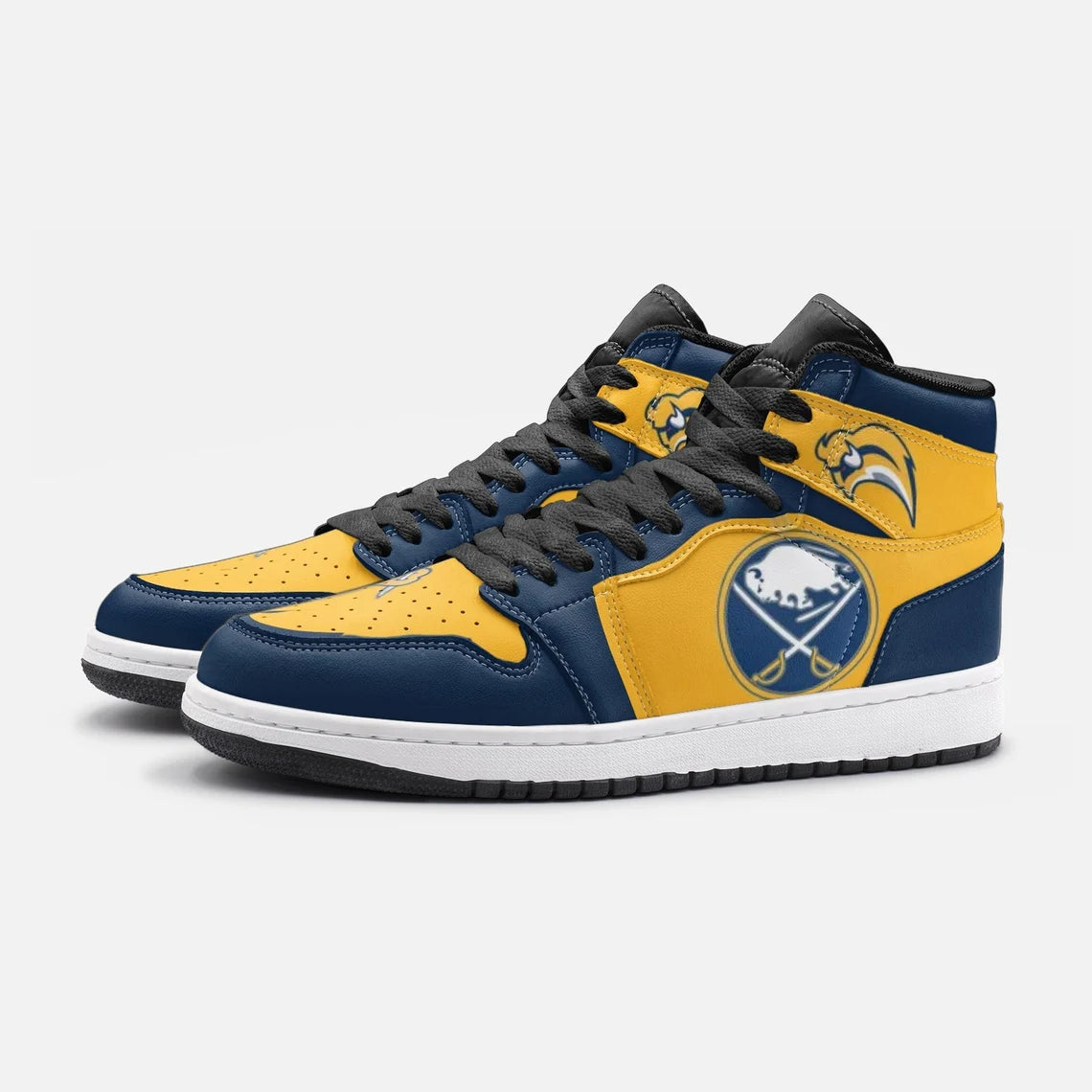 Ideafootwear Buffalo Sabres AJ1 High Sneakers Shoes For Men And Women 7