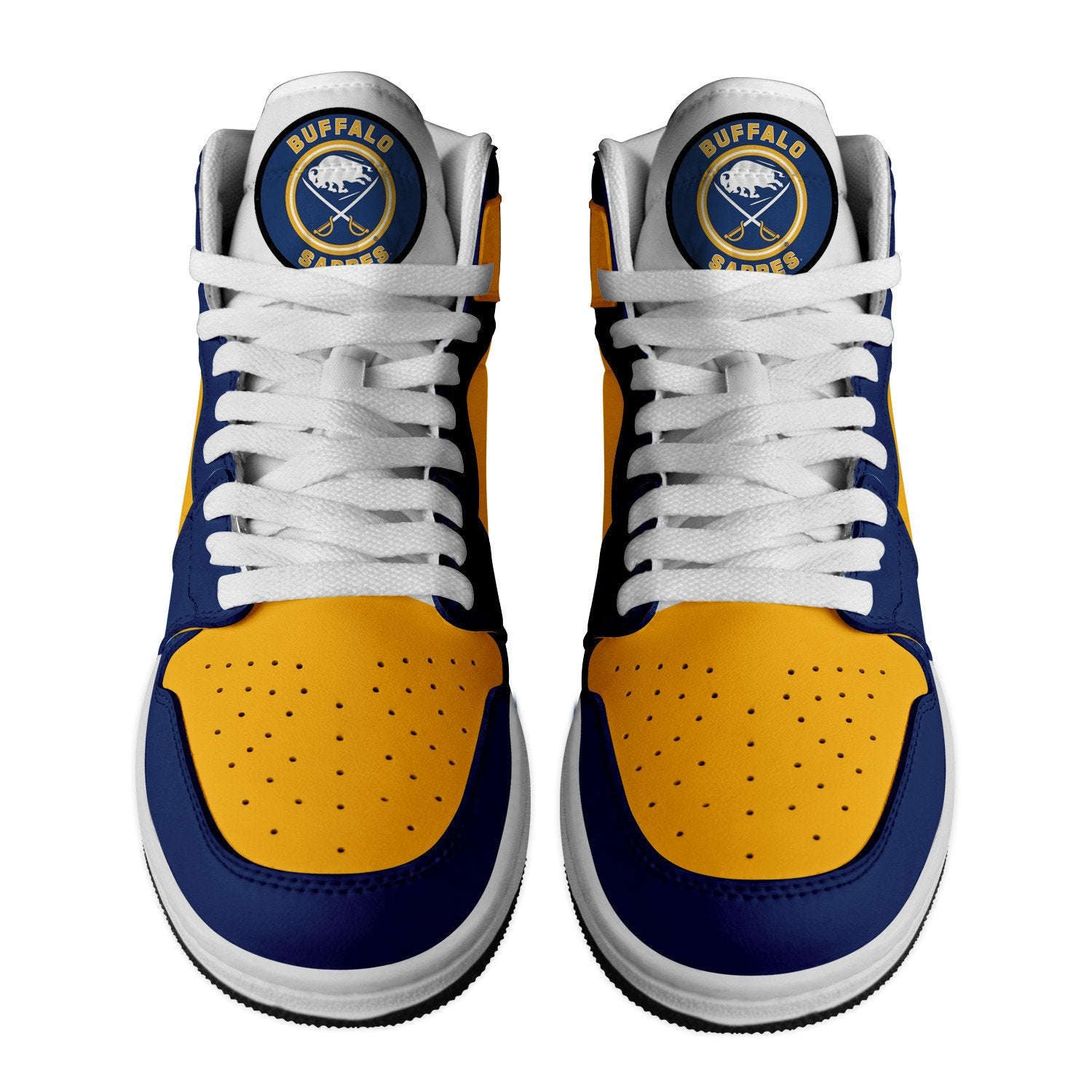 Ideafootwear Buffalo Sabres AJ1 High Sneakers Shoes For Men And Women 5
