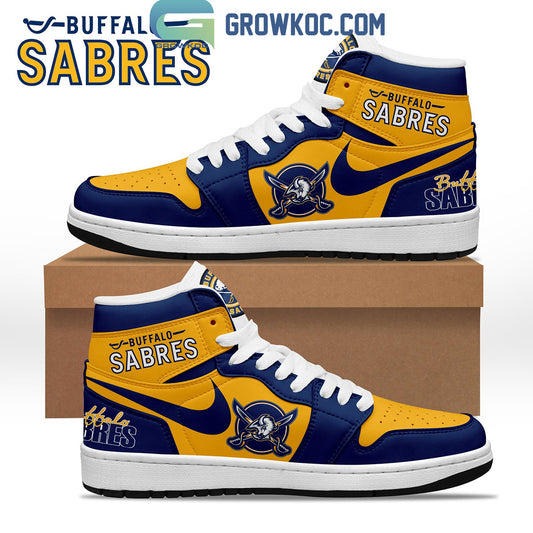 Ideafootwear Buffalo Sabres AJ1 High Sneakers Shoes For Men And Women 6