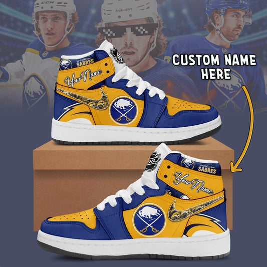 Ideafootwear Buffalo Sabres AJ1 High Sneakers Shoes For Men And Women 2