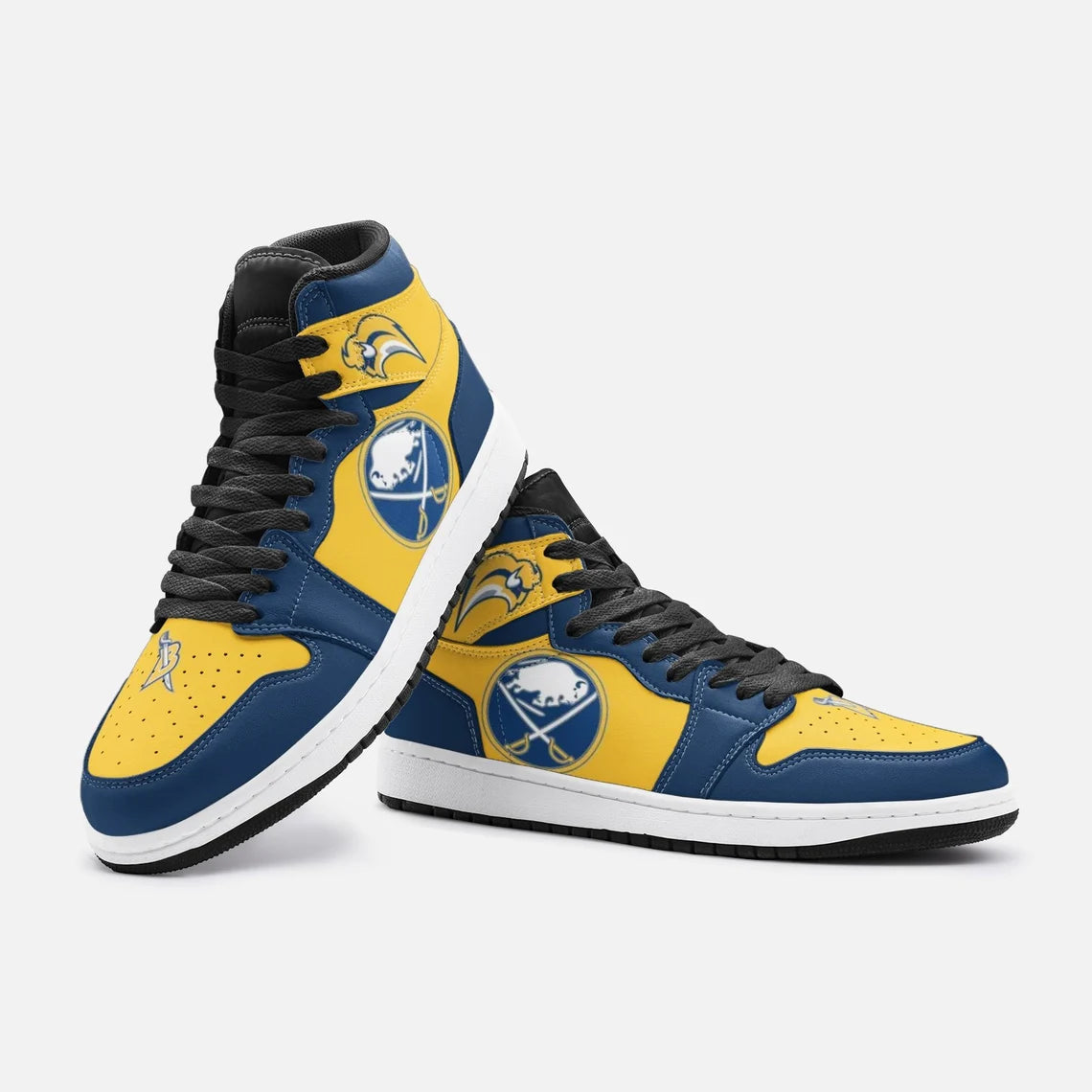 Ideafootwear Buffalo Sabres AJ1 High Sneakers Shoes For Men And Women 7