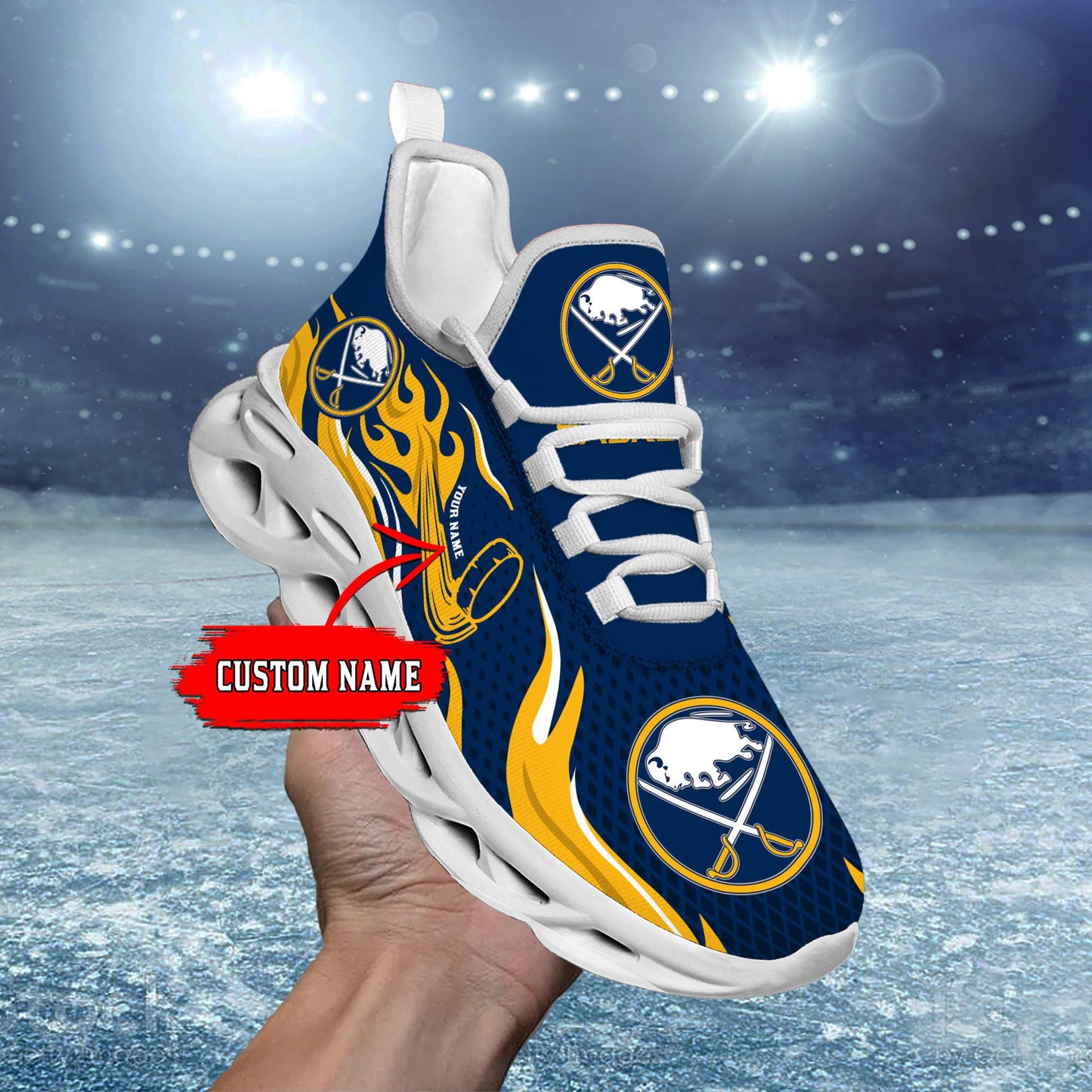 Ideafootwear Buffalo Sabres Max Soul Shoes Sneakers For Men And Women 3