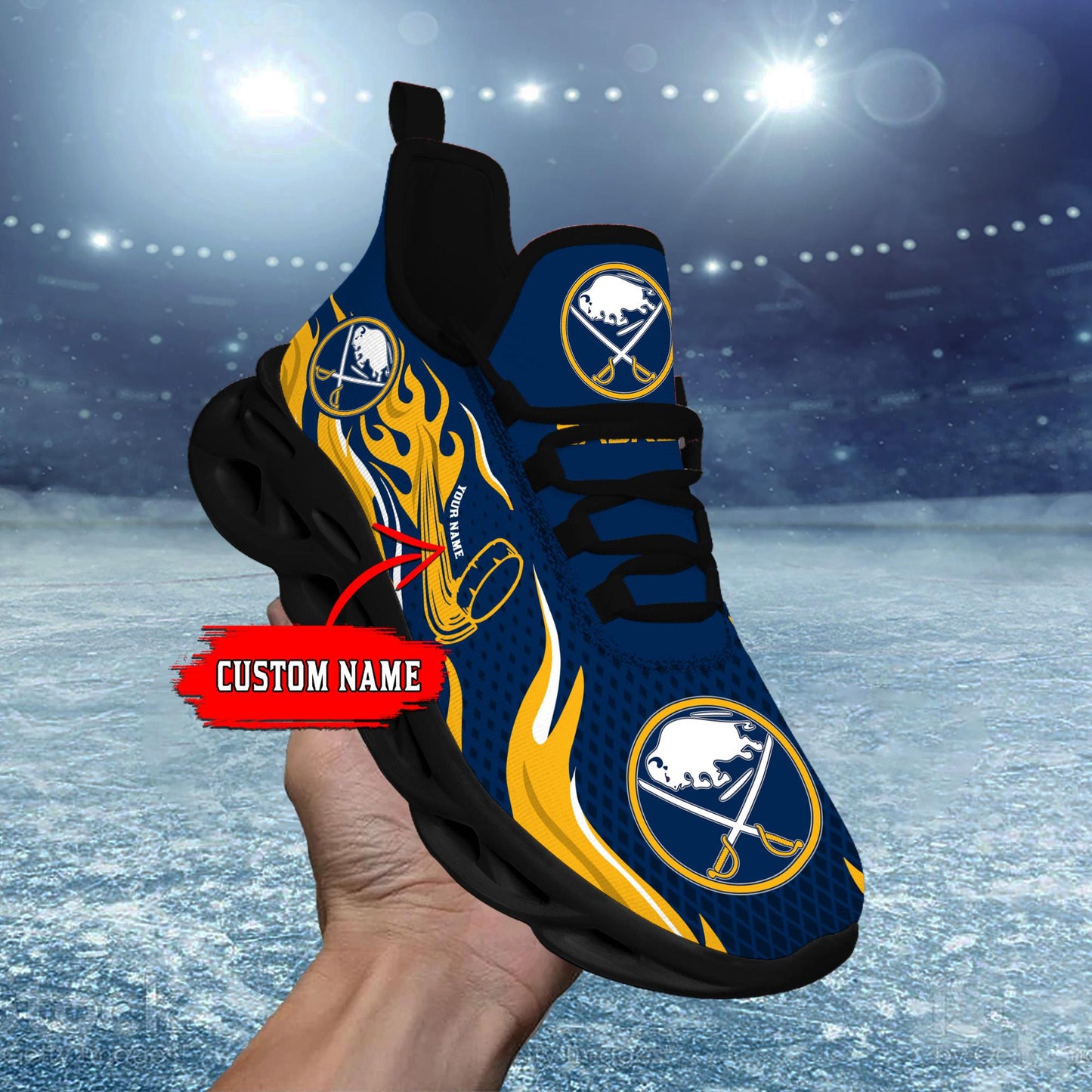 Ideafootwear Buffalo Sabres Max Soul Shoes Sneakers For Men And Women 3