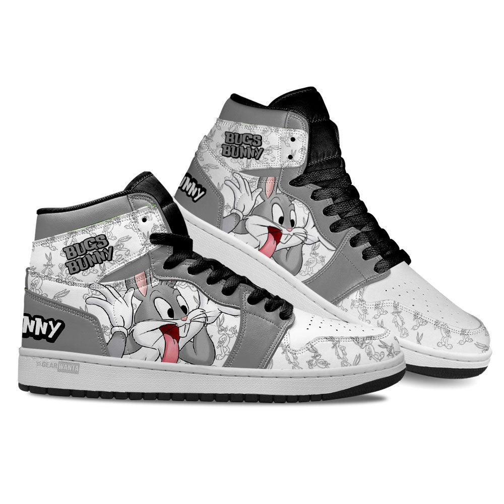 Ideafootwear Bugs Bunny AJ1 High Sneakers Shoes For Men And Women 1
