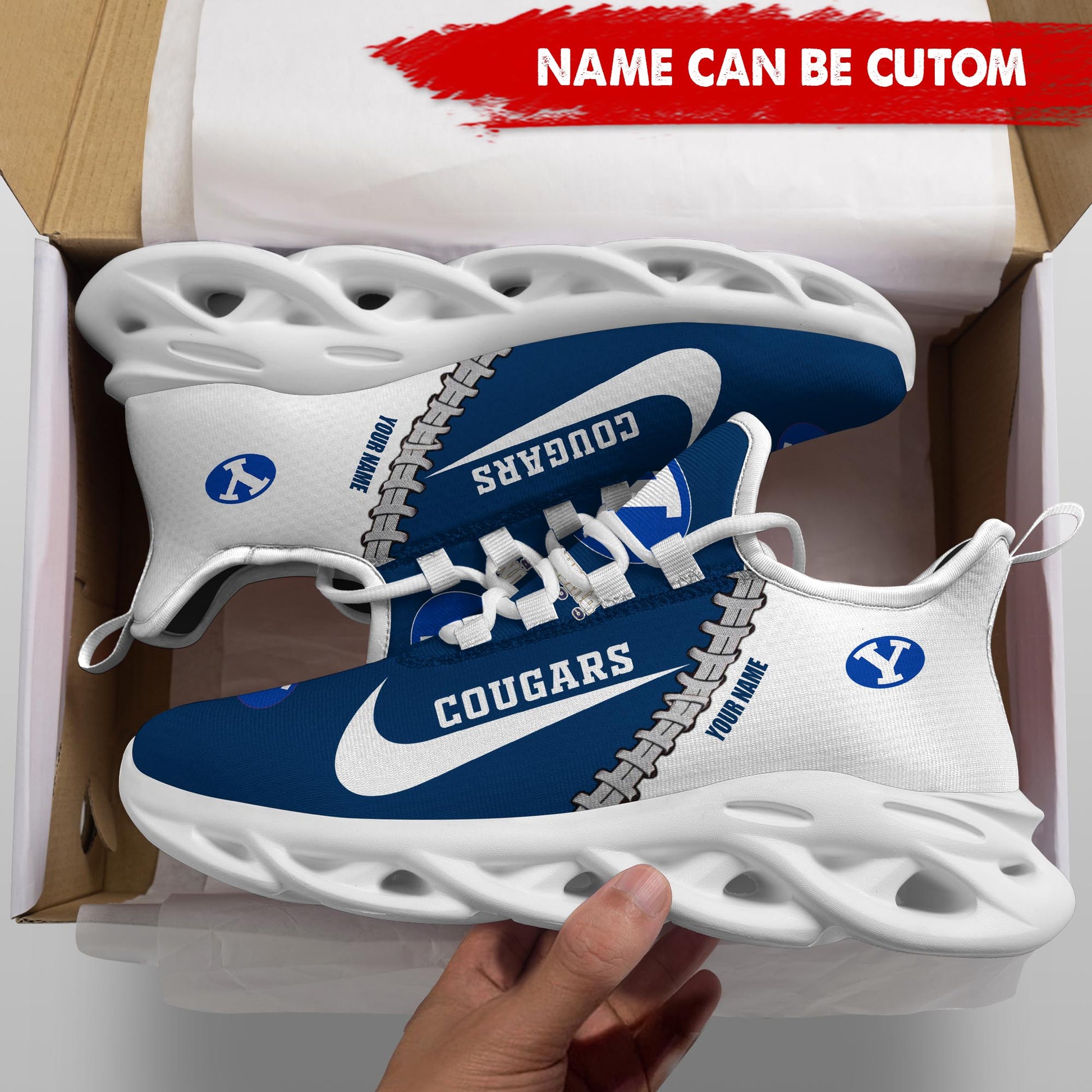 Ideafootwear BYU Cougars Max Soul Shoes Sneakers For Men And Women 1