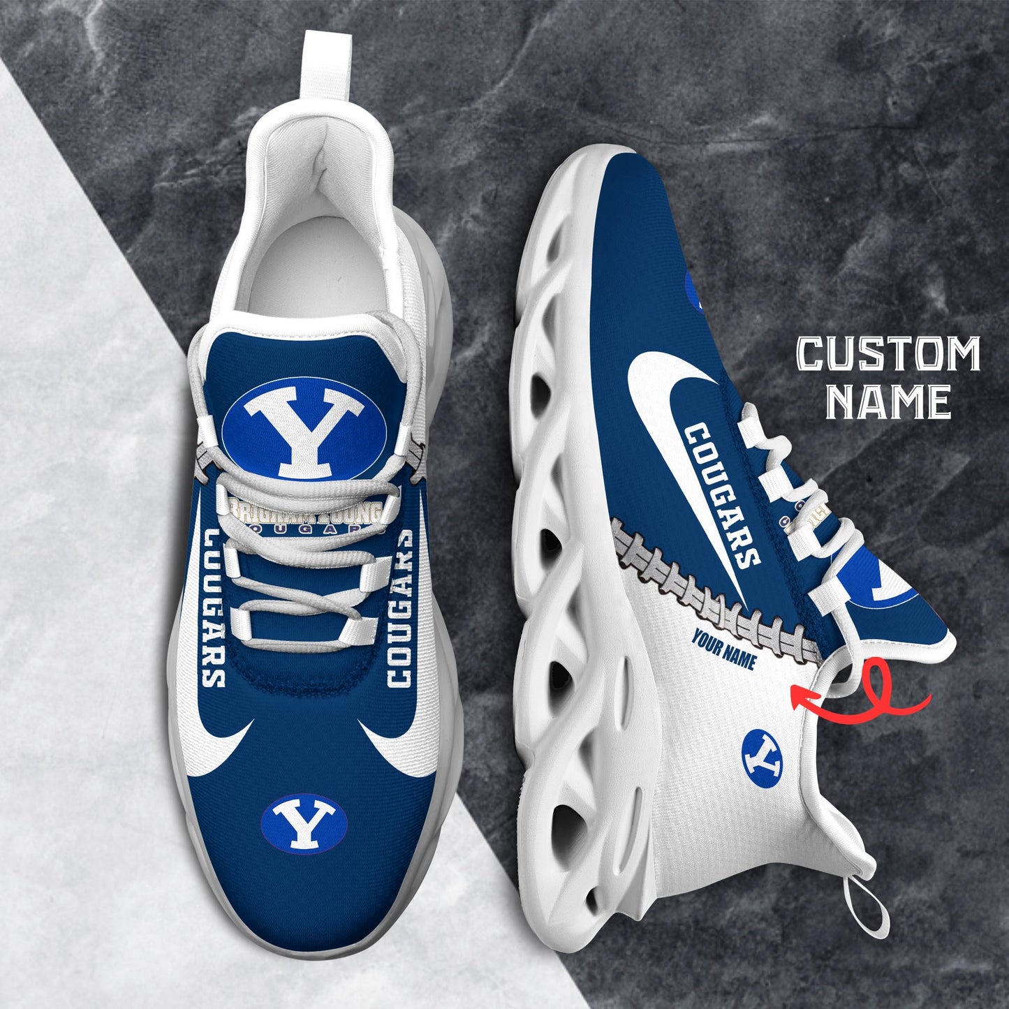 Ideafootwear BYU Cougars Max Soul Shoes Sneakers For Men And Women 1