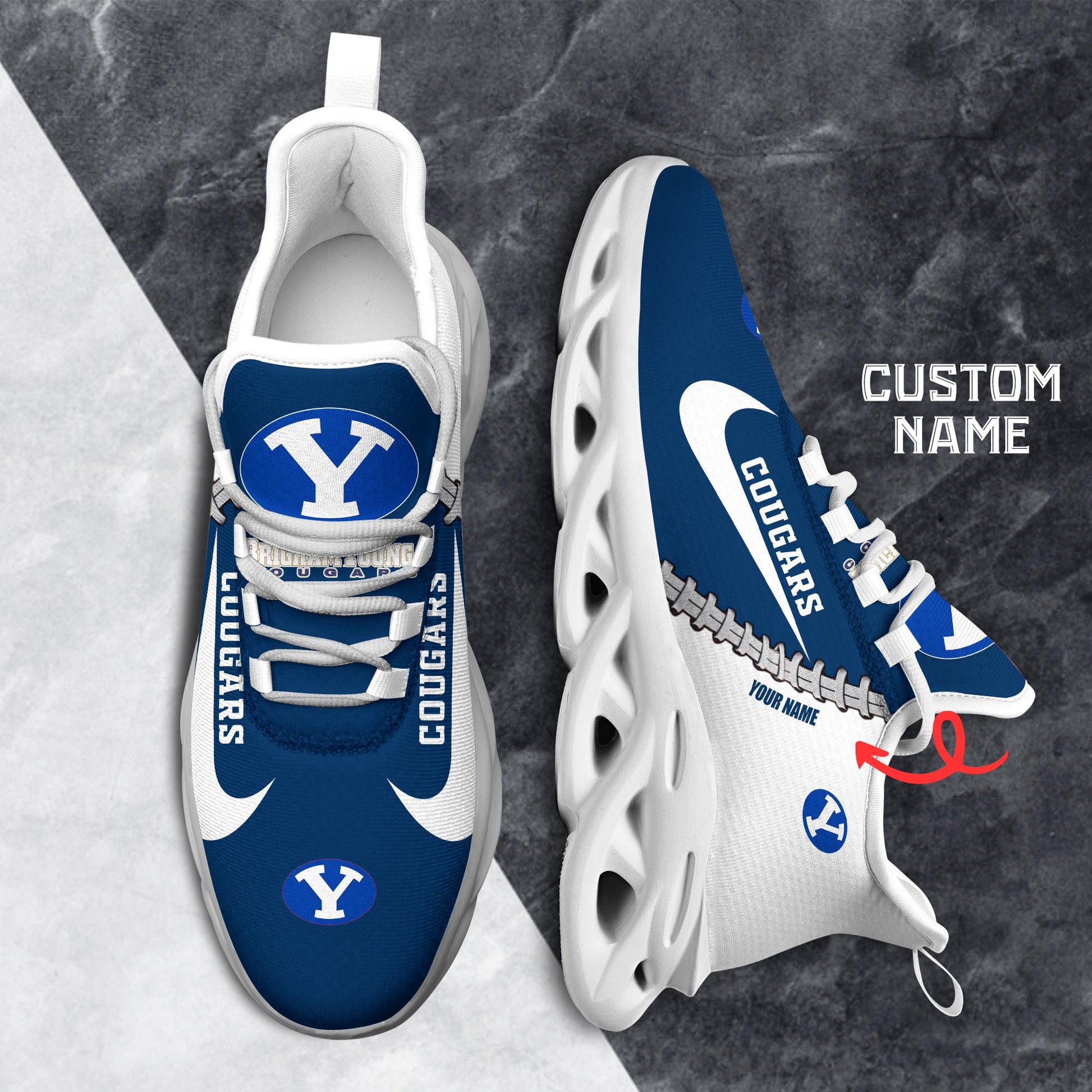 Ideafootwear BYU Cougars Max Soul Shoes Sneakers For Men And Women 1
