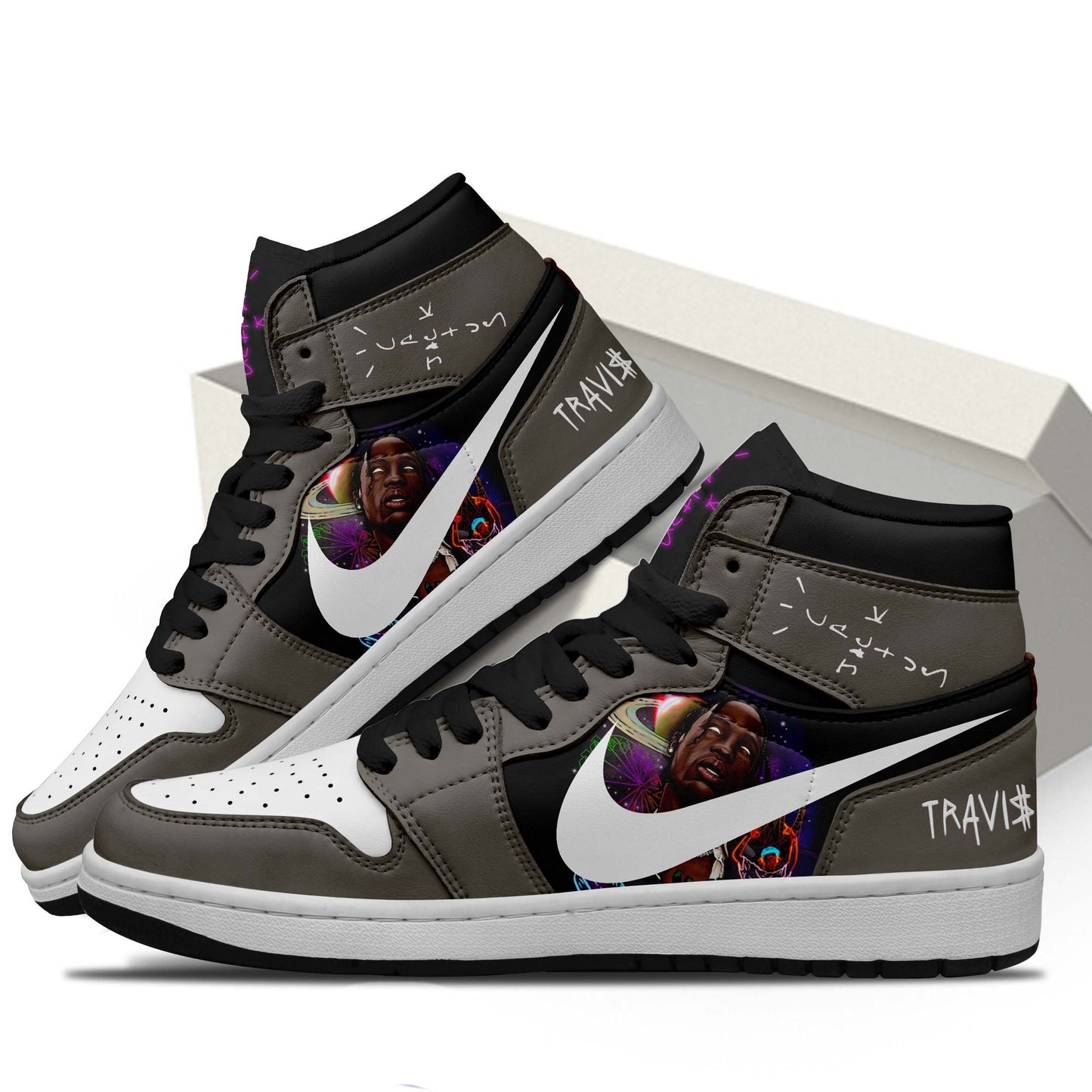 Ideafootwear Cactus Jack Records AJ1 High Sneakers Shoes For Men And Women 1