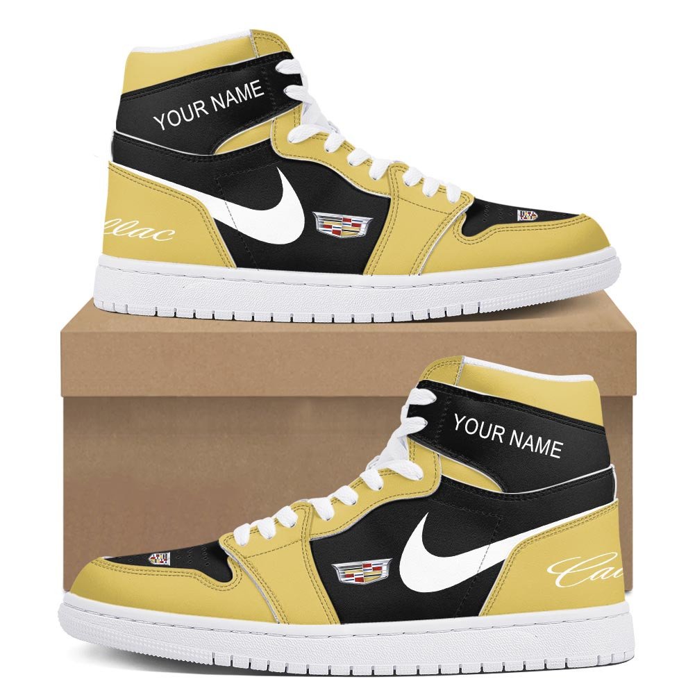 Ideafootwear Cadillac AJ1 High Sneakers Shoes For Men And Women 1
