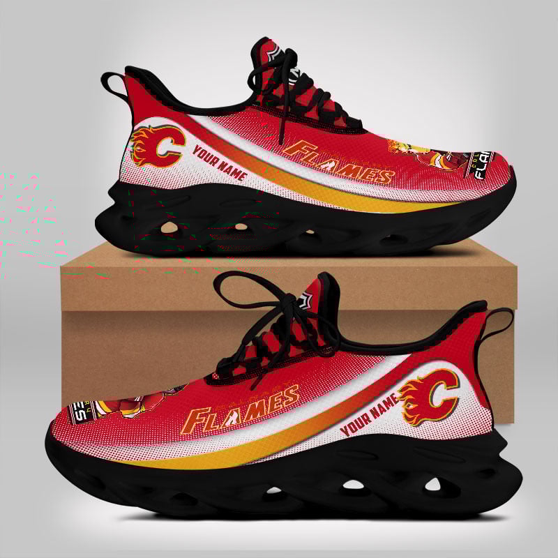 Ideafootwear Calgary Flames Max Soul Shoes Sneakers For Men And Women 2