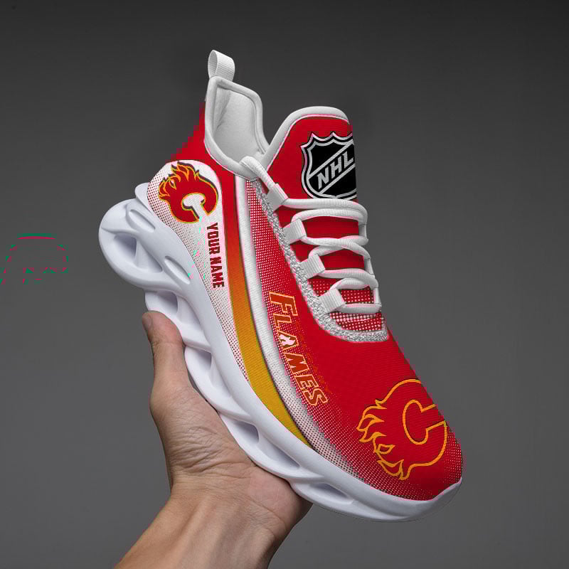 Ideafootwear Calgary Flames Max Soul Shoes Sneakers For Men And Women 1