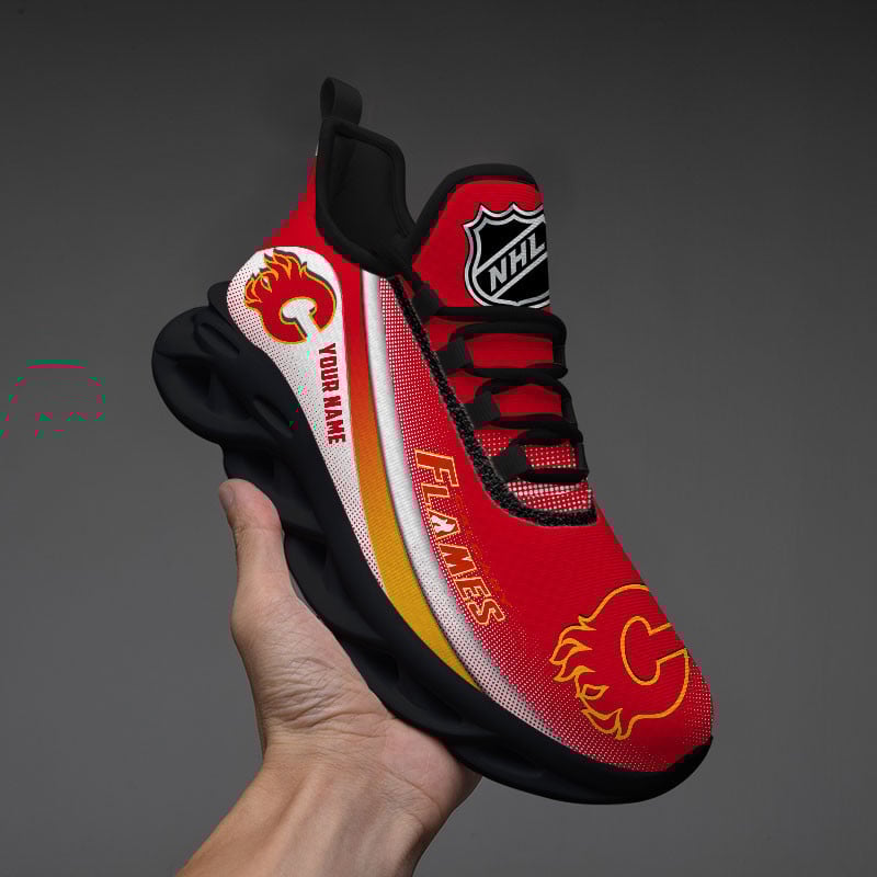 Ideafootwear Calgary Flames Max Soul Shoes Sneakers For Men And Women 1
