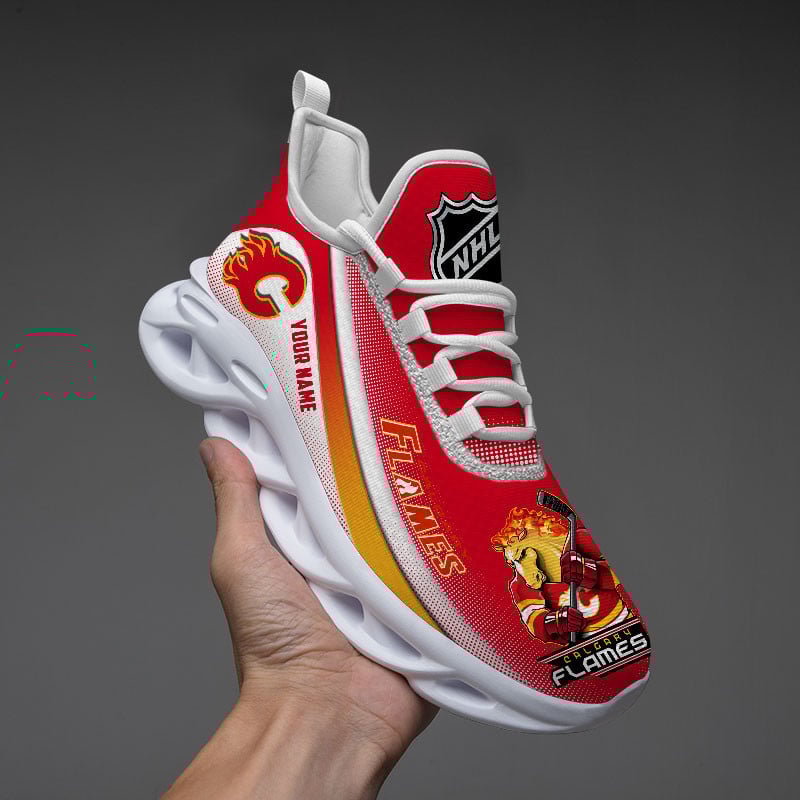 Ideafootwear Calgary Flames Max Soul Shoes Sneakers For Men And Women 2