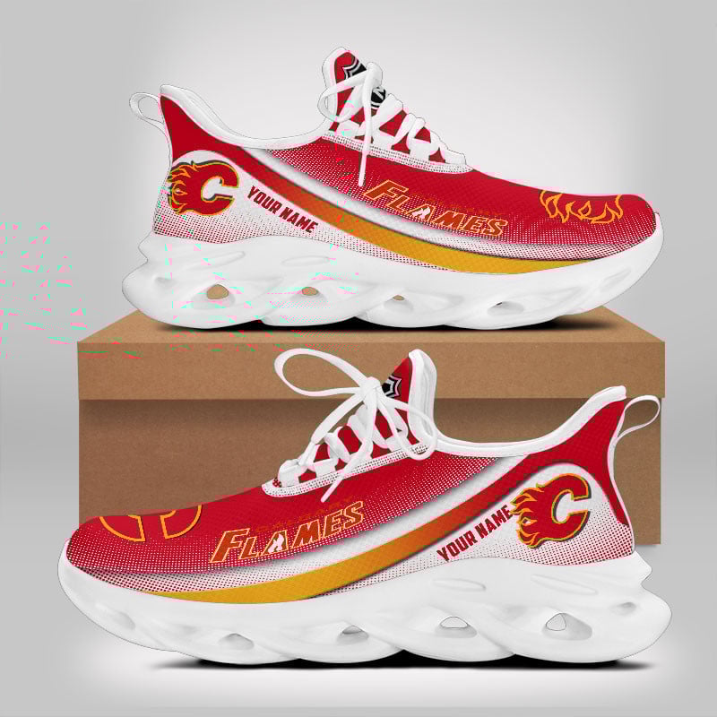 Ideafootwear Calgary Flames Max Soul Shoes Sneakers For Men And Women 1