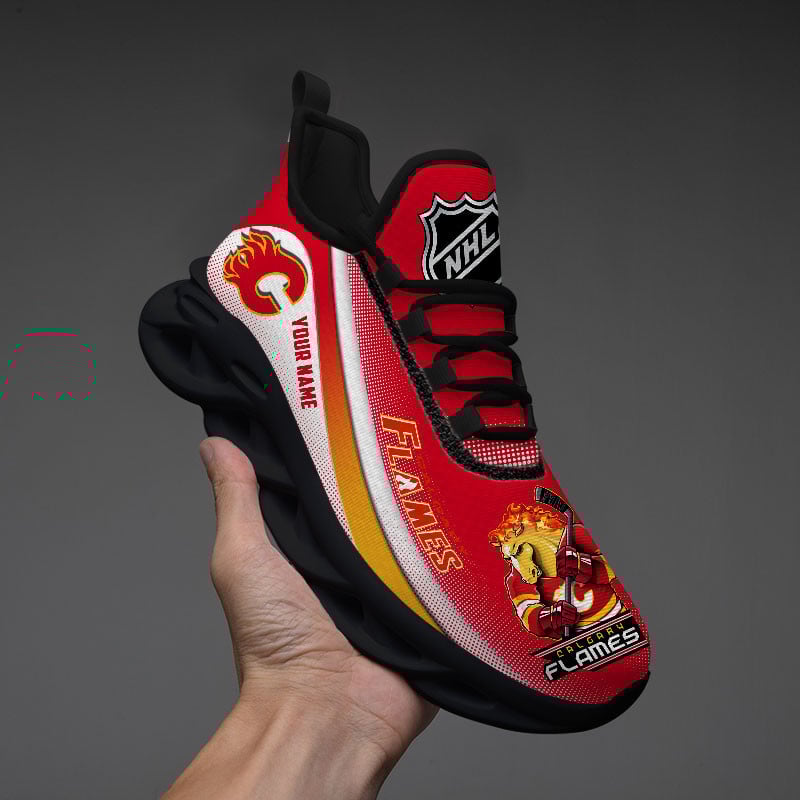 Ideafootwear Calgary Flames Max Soul Shoes Sneakers For Men And Women 2