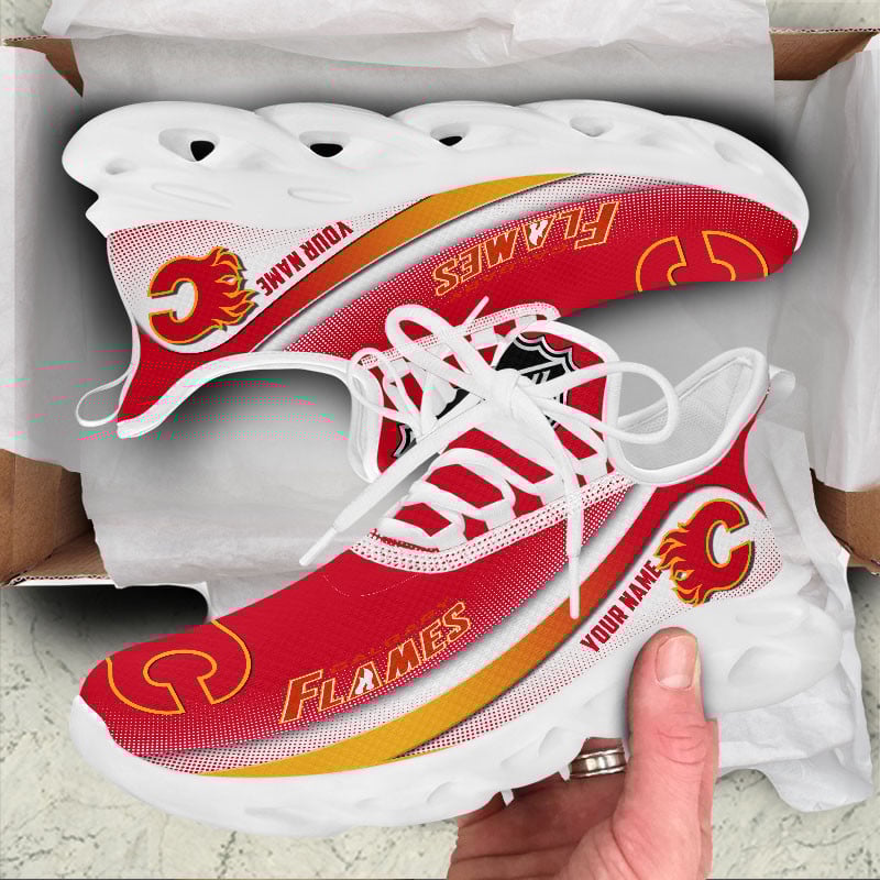 Ideafootwear Calgary Flames Max Soul Shoes Sneakers For Men And Women 1