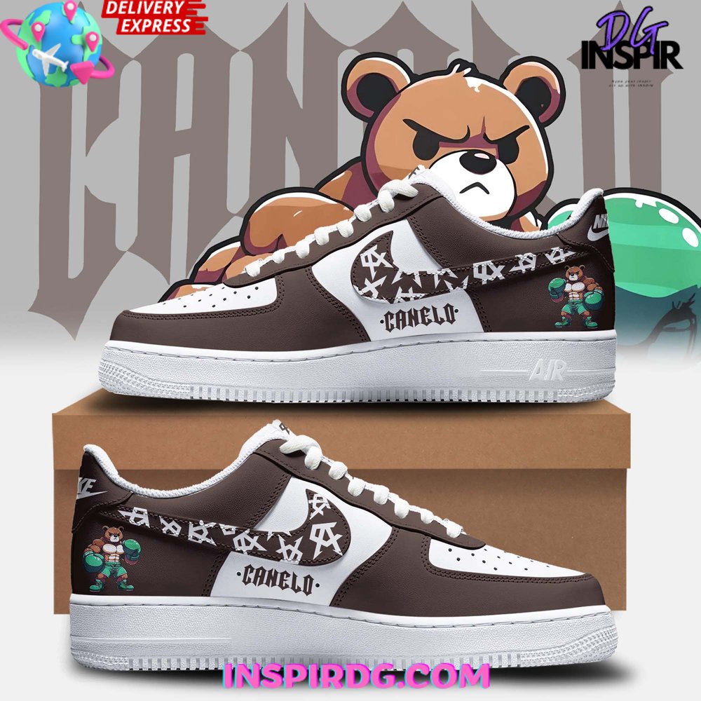 Ideafootwear Canelo Bear Boxing Air Low-Top Sneakers Shoes For Men And Women 1