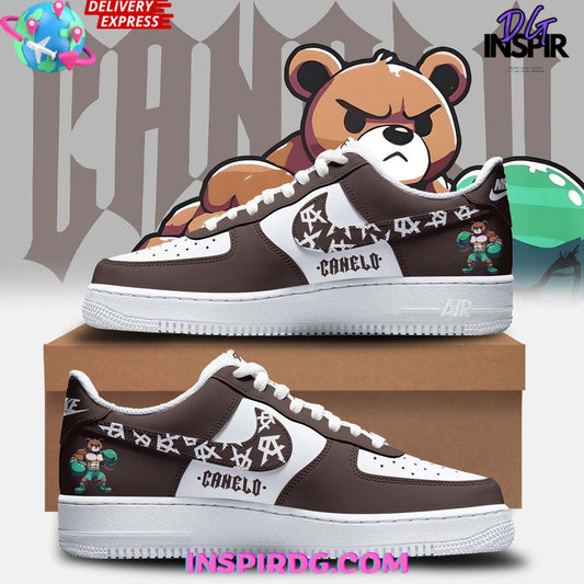 Ideafootwear Canelo Bear Boxing Air Low-Top Sneakers Shoes For Men And Women 1