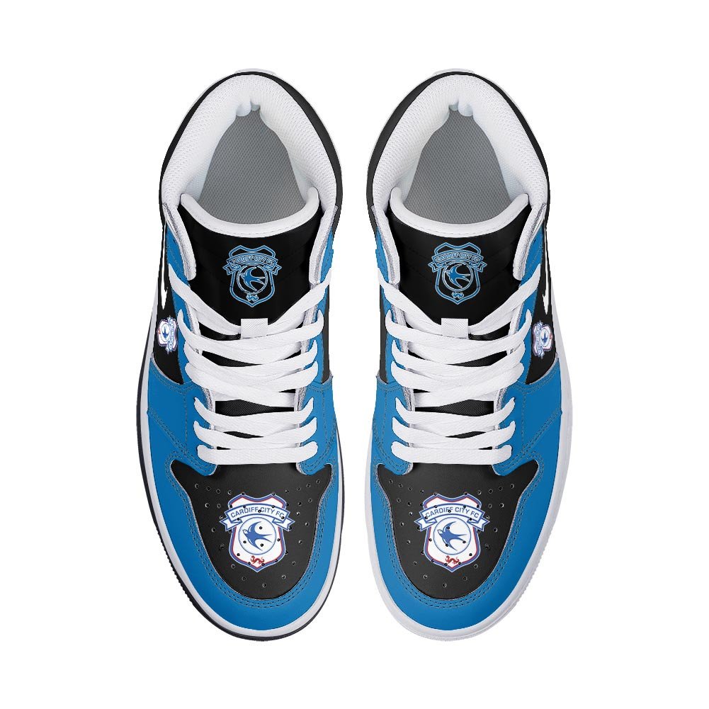 Ideafootwear Cardiff City AJ1 High Sneakers Shoes For Men And Women 1