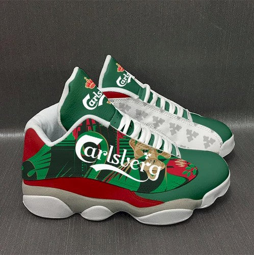 Ideafootwear Carlsberg Beer AJ13 Sneakers Shoes For Men And Women 1