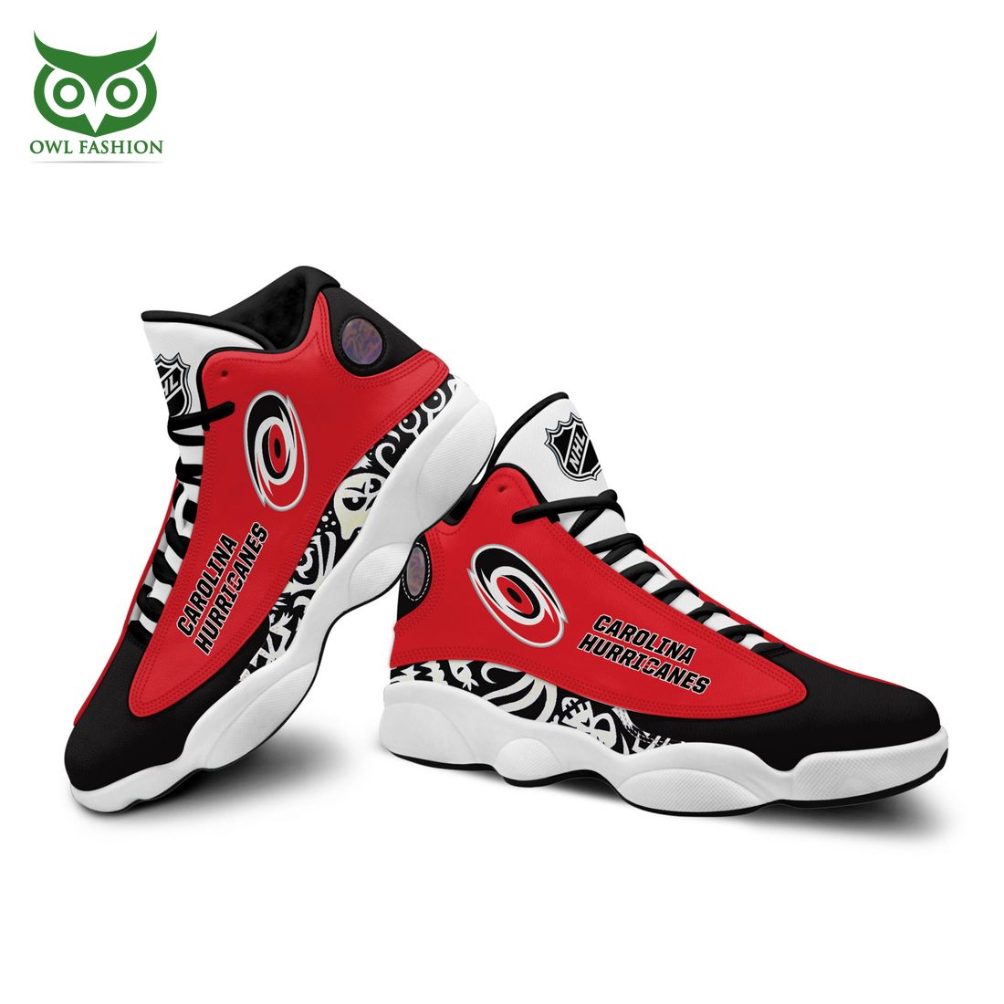 Ideafootwear Carolina Hurricanes AJ13 Sneakers Shoes For Men And Women 3