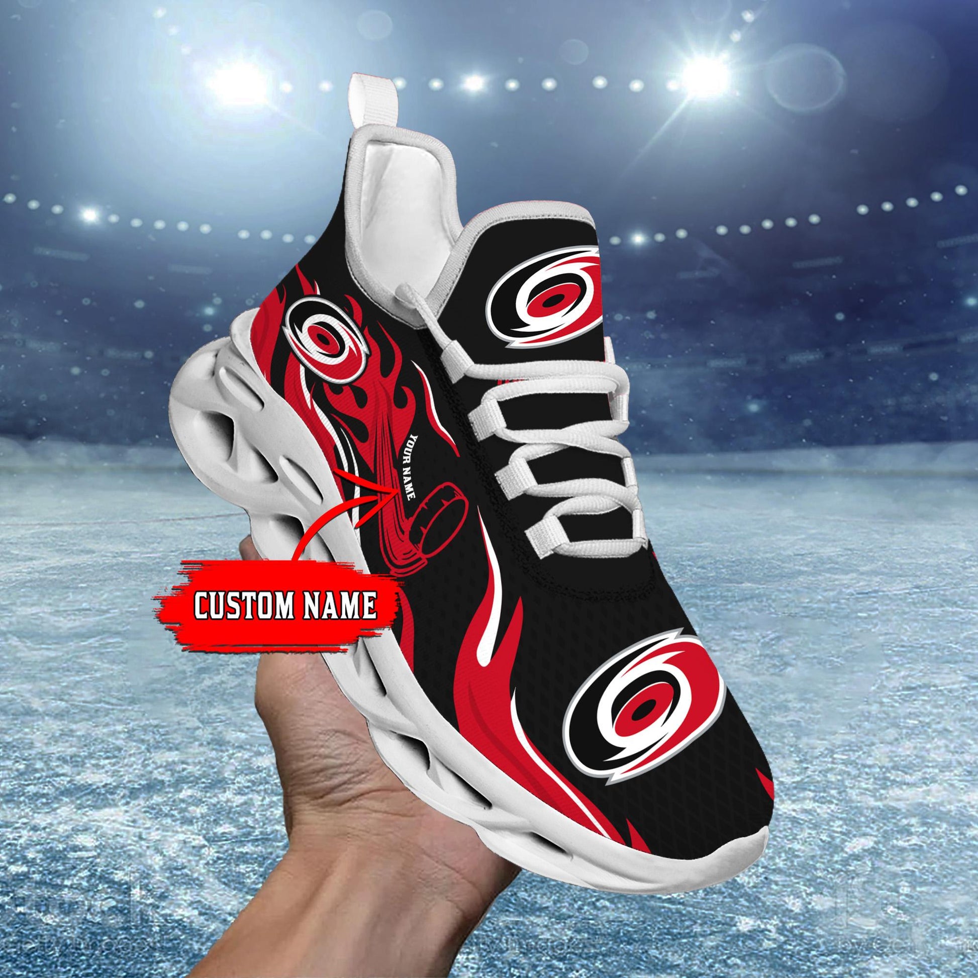 Ideafootwear Carolina Hurricanes Max Soul Shoes Sneakers For Men And Women 3