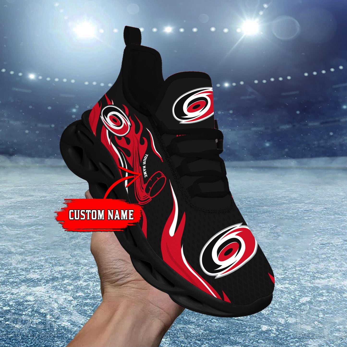 Ideafootwear Carolina Hurricanes Max Soul Shoes Sneakers For Men And Women 3