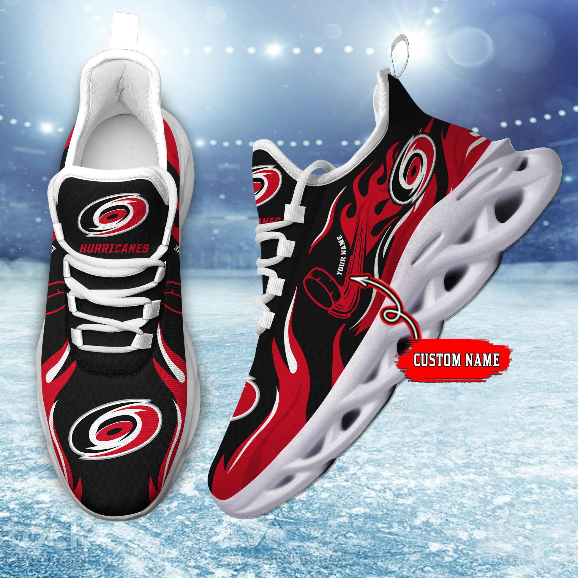 Ideafootwear Carolina Hurricanes Max Soul Shoes Sneakers For Men And Women 3