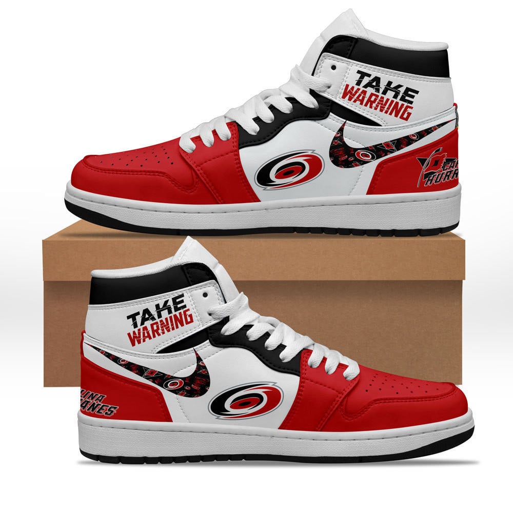 Ideafootwear Carolina Hurricanes AJ1 High Sneakers Shoes For Men And Women 9