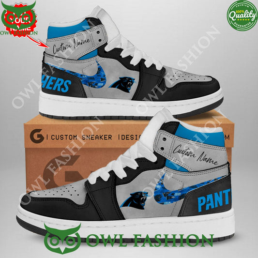 Ideafootwear Carolina Panthers AJ1 High Sneakers Shoes For Men And Women 10