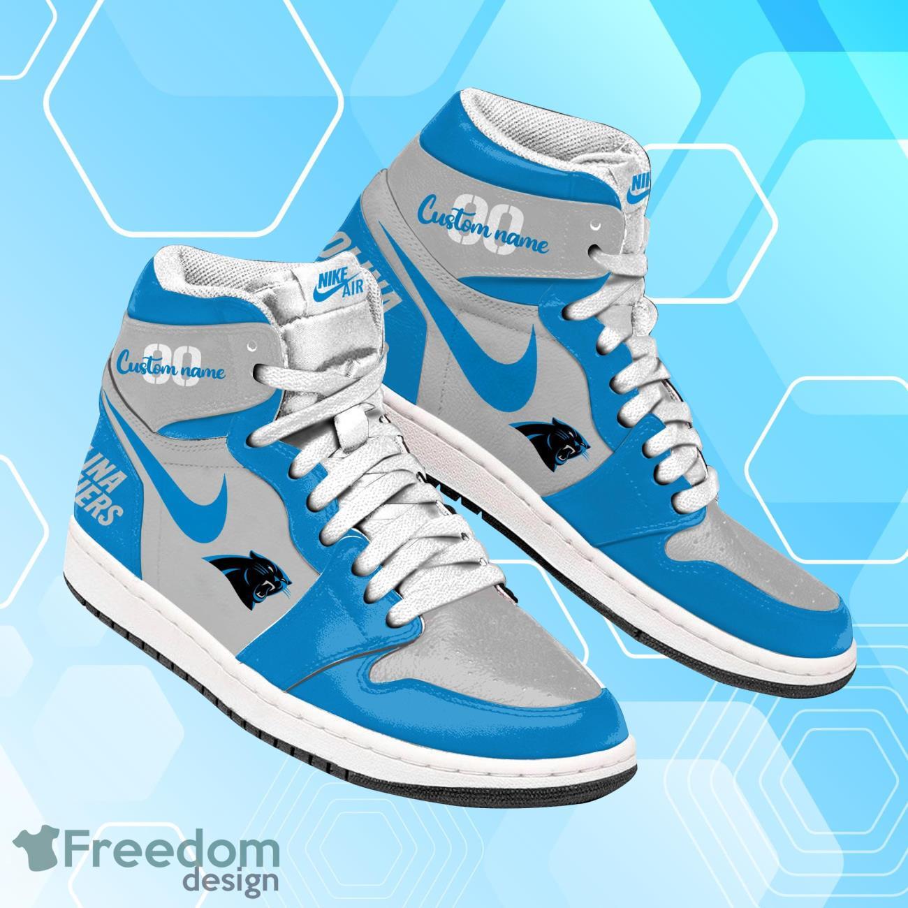 Ideafootwear Carolina Panthers AJ1 High Sneakers Shoes For Men And Women 1