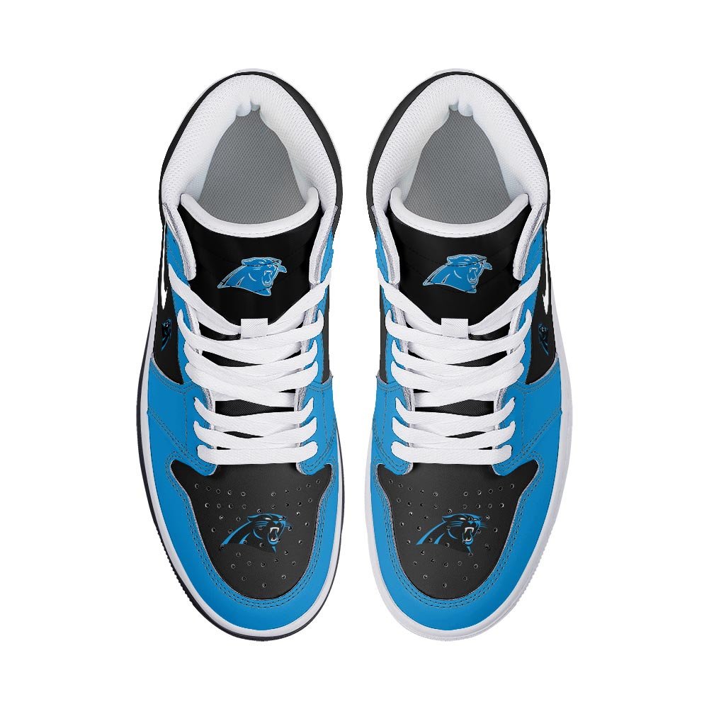 Ideafootwear Carolina Panthers AJ1 High Sneakers Shoes For Men And Women 7