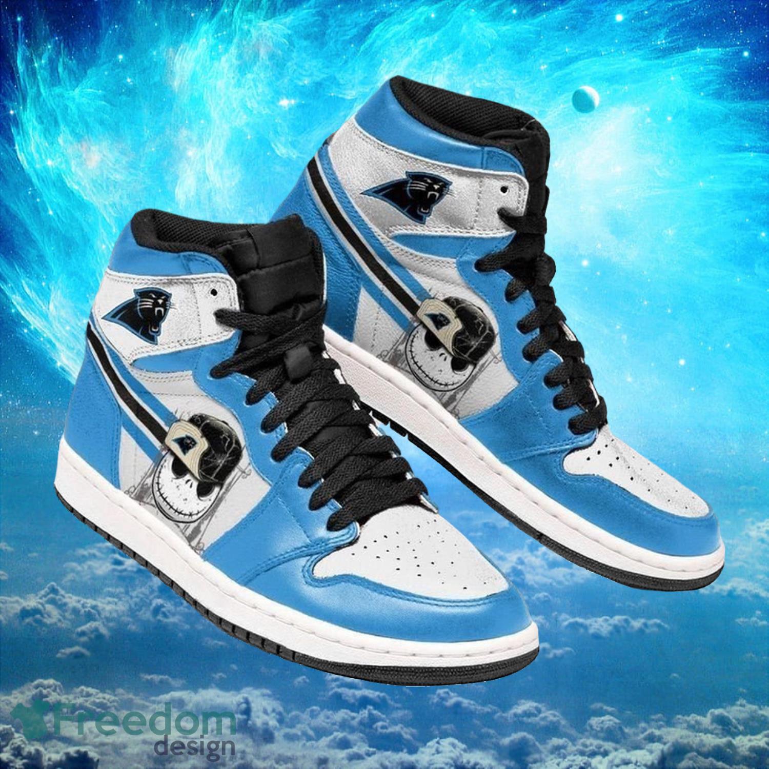 Ideafootwear Carolina Panthers AJ1 High Sneakers Shoes For Men And Women 8