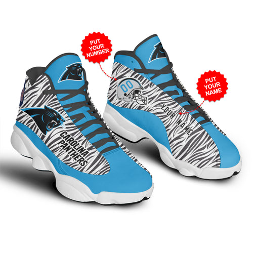 Ideafootwear Carolina Panthers AJ13 Sneakers Shoes For Men And Women 4
