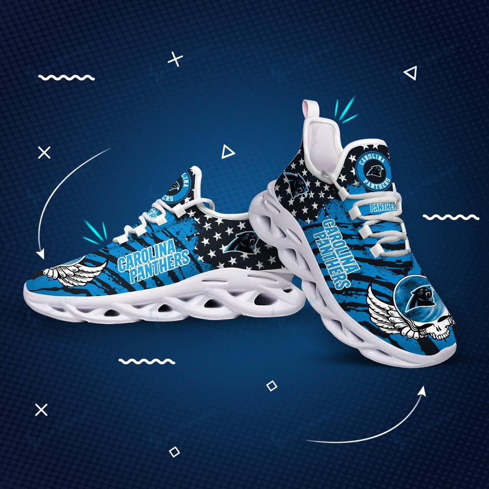 Ideafootwear Carolina Panthers Max Soul Shoes Sneakers For Men And Women 7