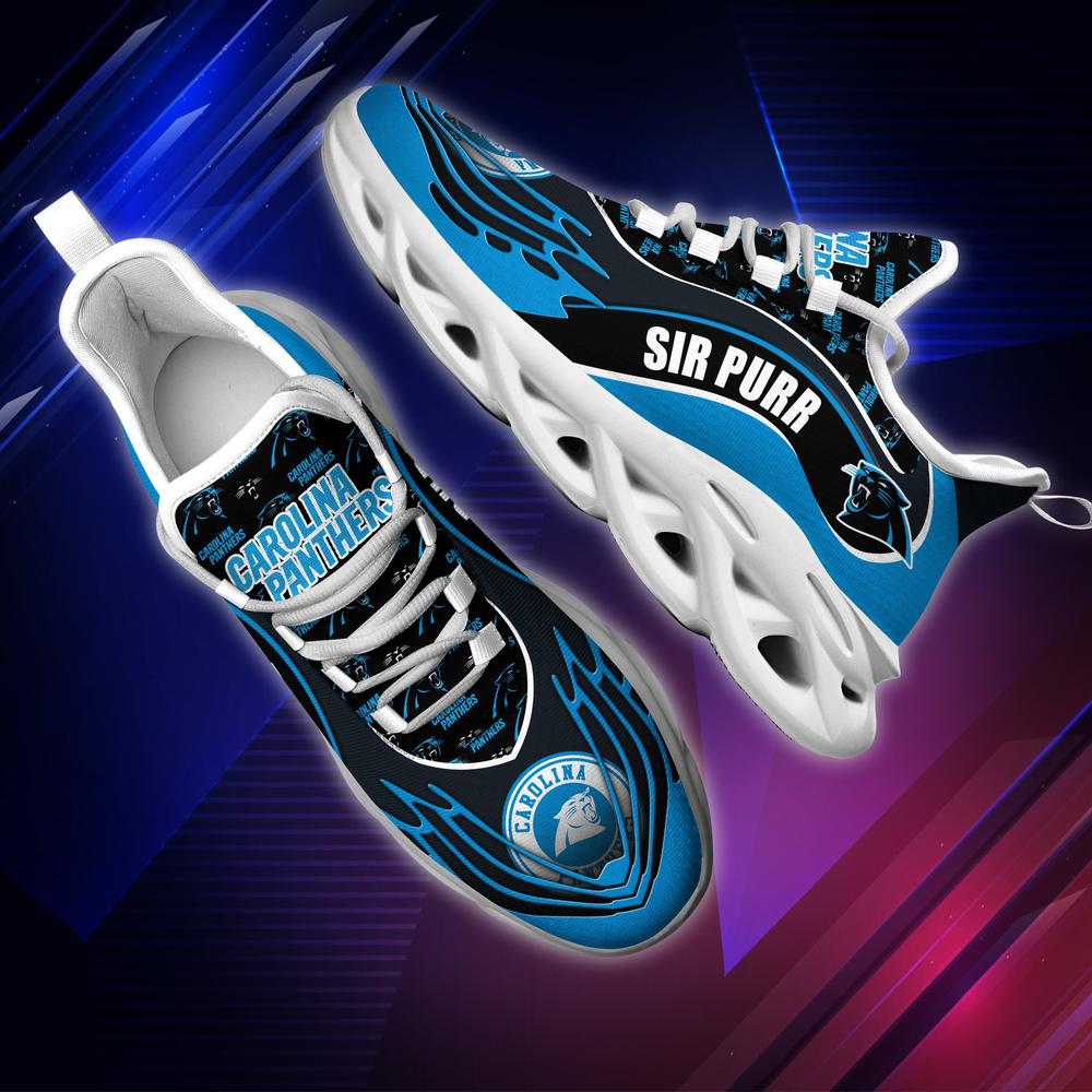 Ideafootwear Carolina Panthers Max Soul Shoes Sneakers For Men And Women 8