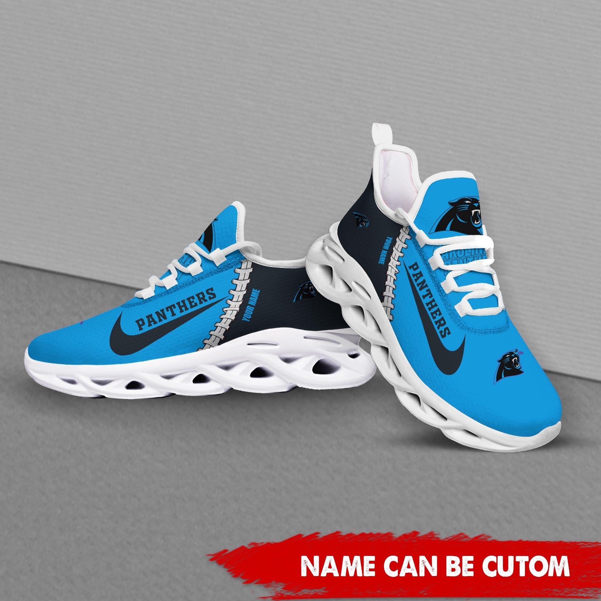 Ideafootwear Carolina Panthers Max Soul Shoes Sneakers For Men And Women 37