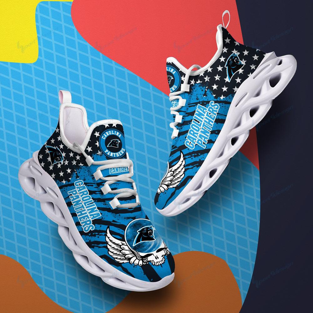 Ideafootwear Carolina Panthers Max Soul Shoes Sneakers For Men And Women 7