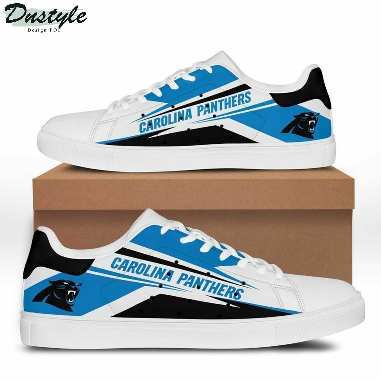 Ideafootwear Carolina Panthers Skate Stan Shoes Sneakes For Men And Women 1