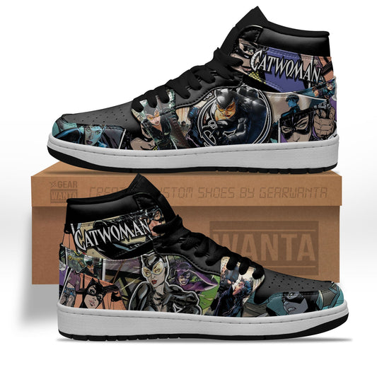 Ideafootwear Catwoman AJ1 High Sneakers Shoes For Men And Women 2